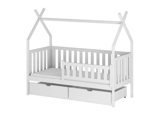 Illustration af tipi-husseng til børn med angivelse af højdemål.