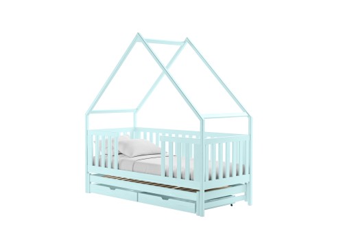 Måltegning for husseng til børn med sikkerhedsgitter og opbevaring.