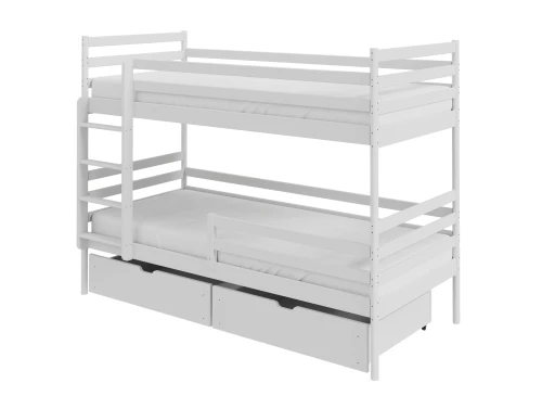 Målskitse af en husseng til børneværelset.