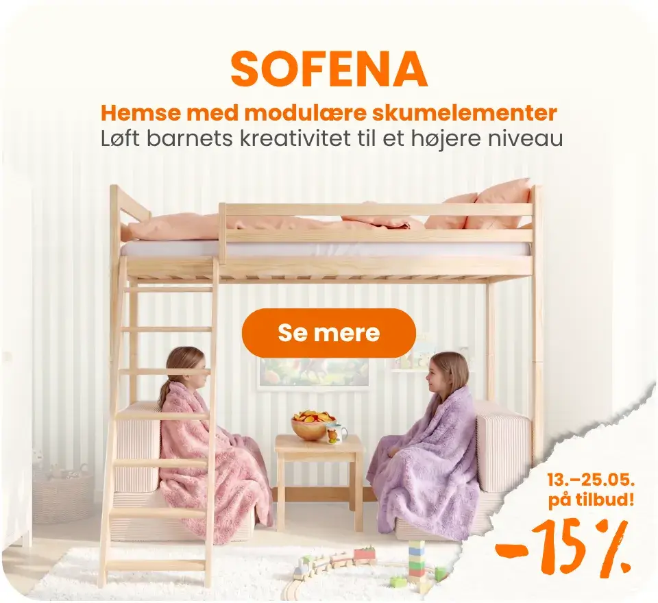 SOFENA – højseng med modulsofa