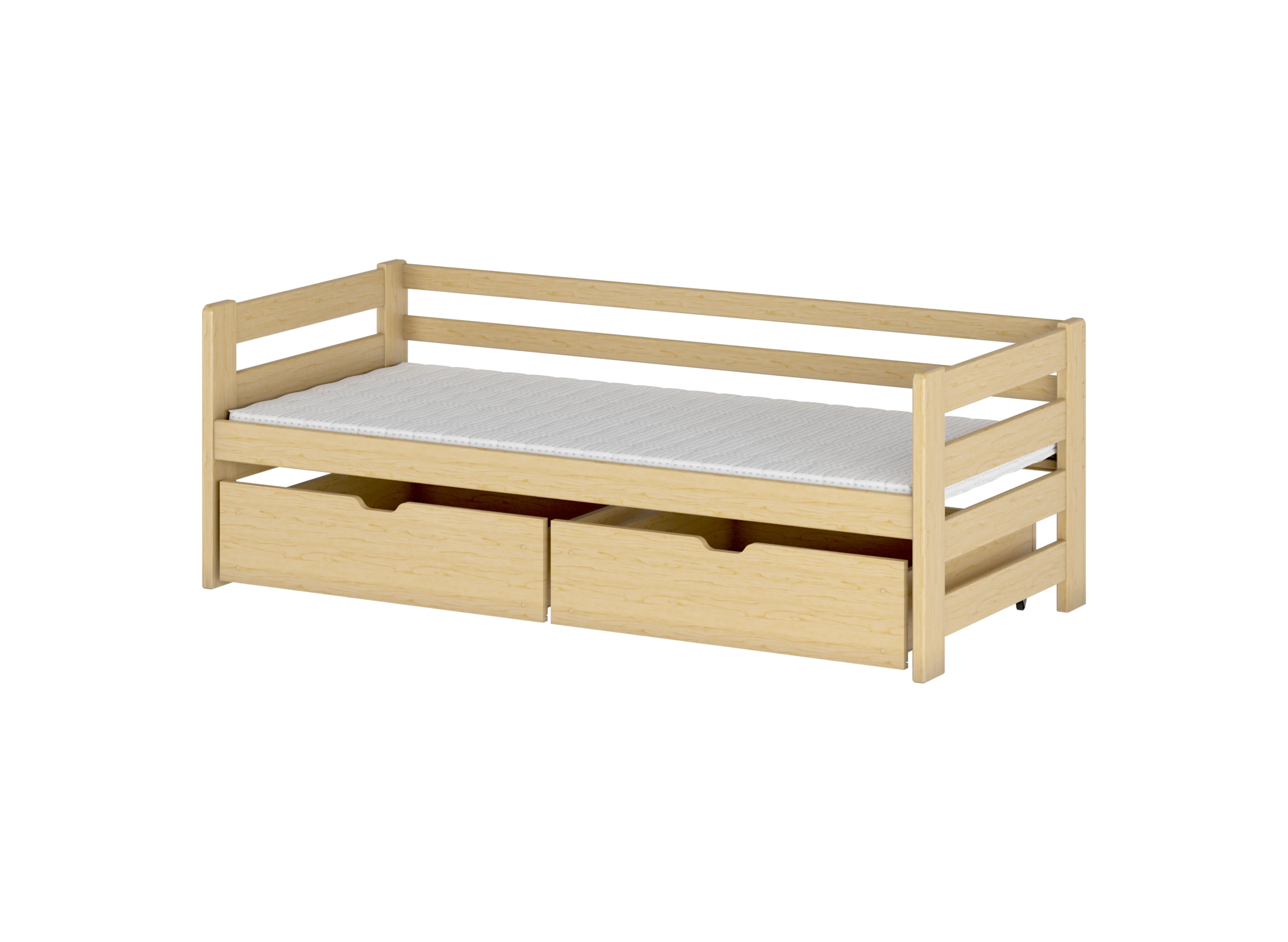 ERGO 80x180 Fyrretræ enkelt børneseng Lano Møbler